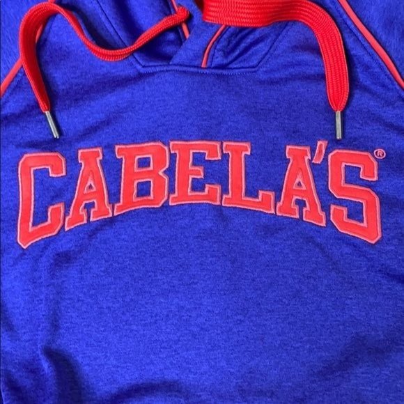 Cabela’s Womens Long Sleeve Polyester Hoodie Sweater Blue Size Medium - Picture 4 of 14